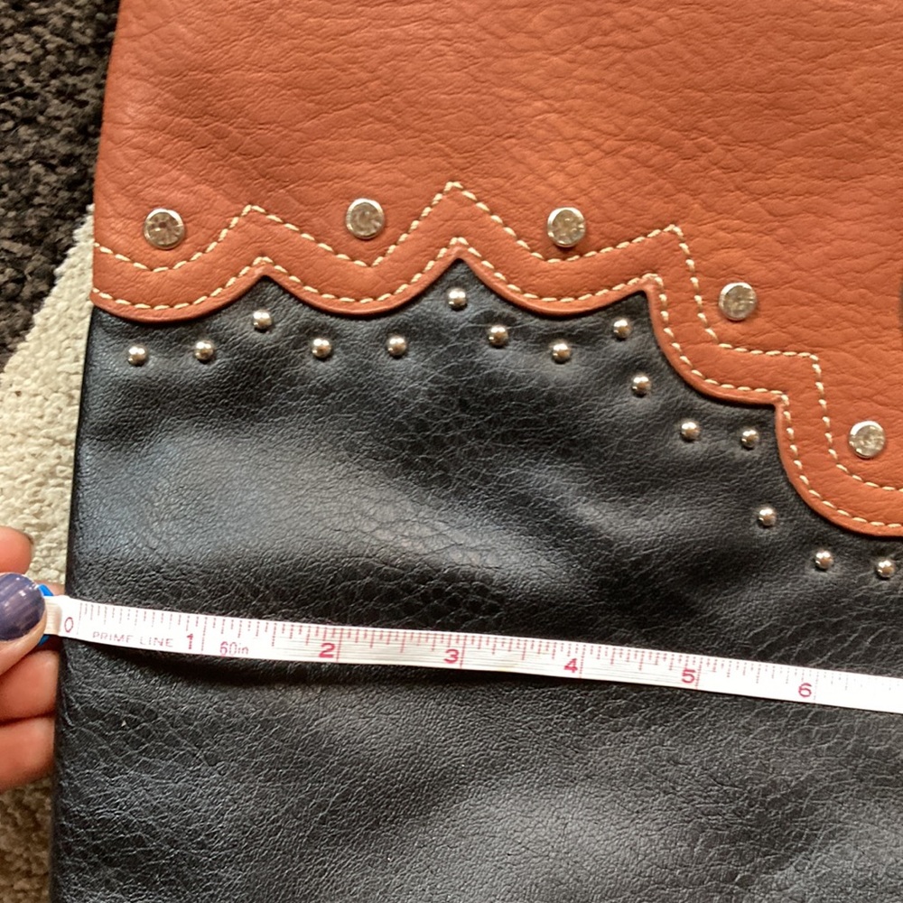 Women’s leather western bag - Picture 2 of 9